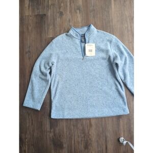 Catalina starlight blue Pullover, 1/4 zipper, Cozy Plush Sweater women new